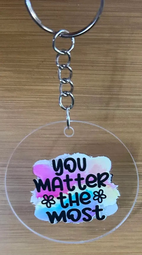 Inspirational Message- Keyring