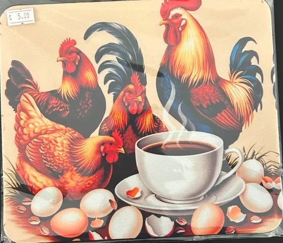 Roosters- Mouse Pad