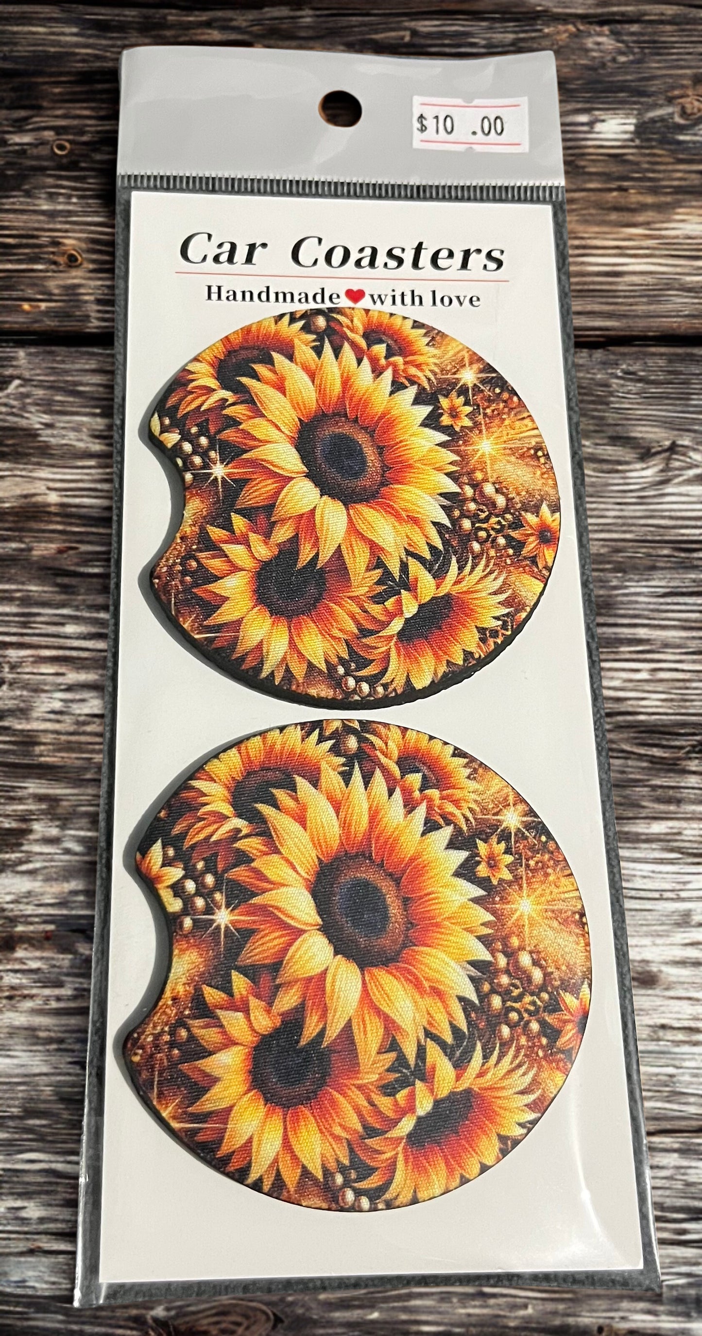 Sunflowers - Car Coasters