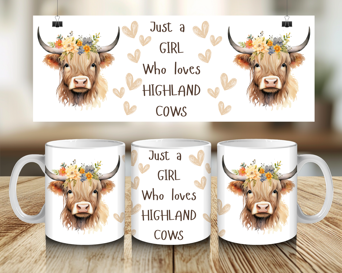 Just a girl who loves Highland cows - 11oz Mug
