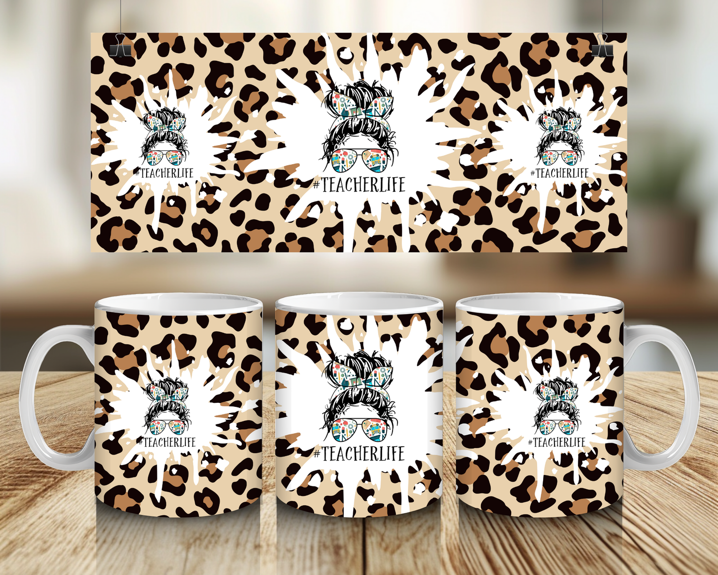 Leopard Print Teacher Life - 11oz Mug