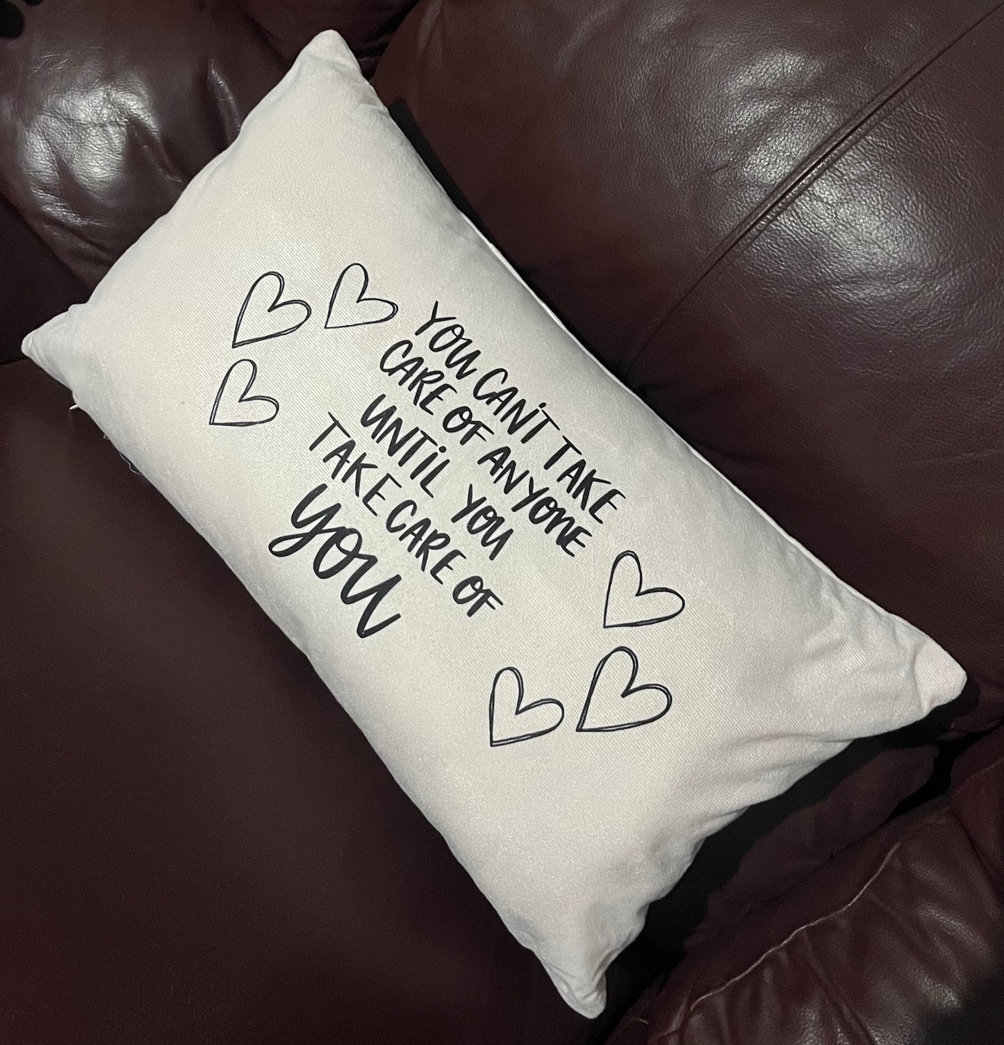 Custom quote cushion