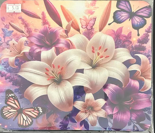 Butterflies & Flower- Mouse Pad