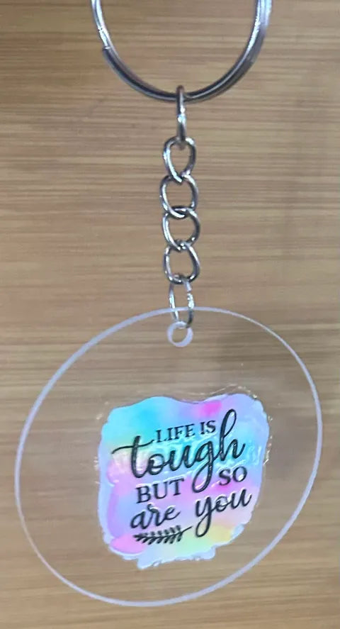 Inspirational Message- Keyring