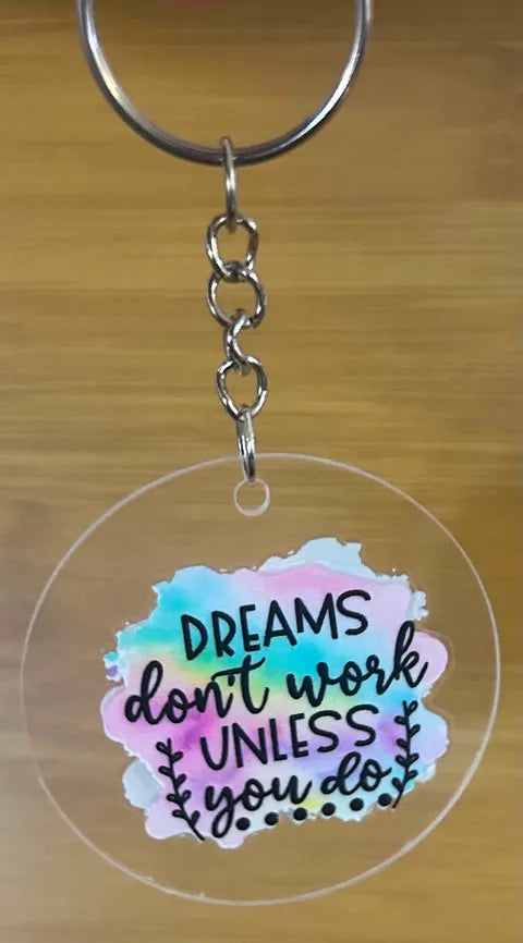 Inspirational Message- Keyring