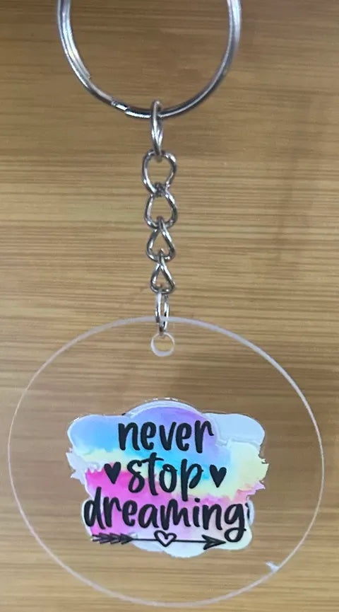 Inspirational Message- Keyring