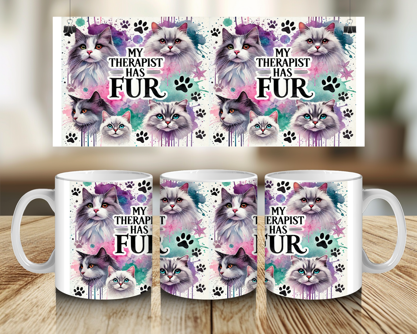 My Therapist has fur - 11oz Mug