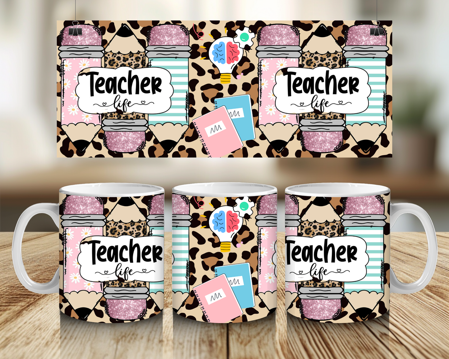 Teacher Life, Leopard Pencils