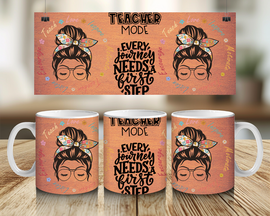 Teacher Mode, Every Journey - 11oz Mug