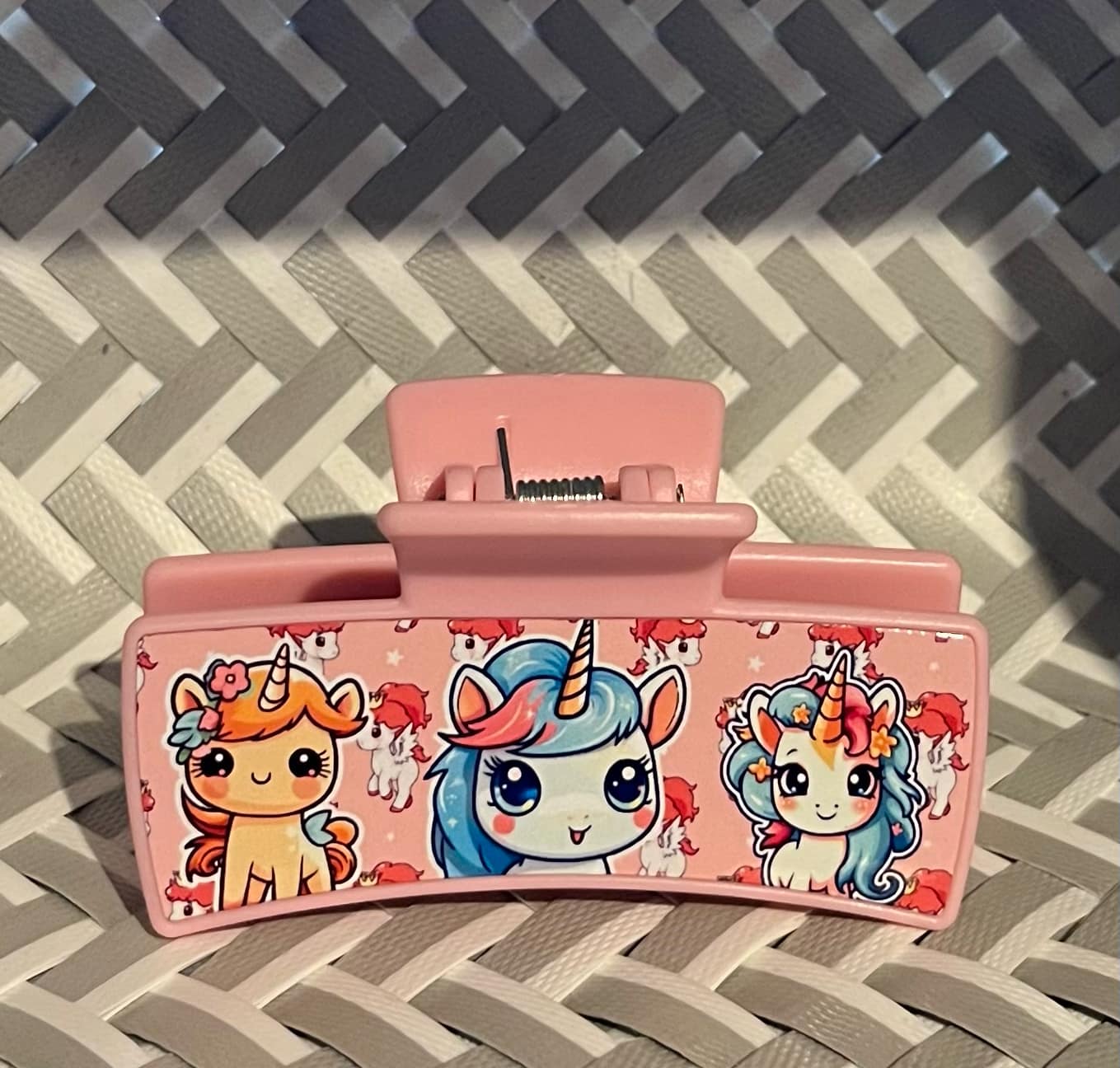 Cartoon Unicorns - Claw Clip