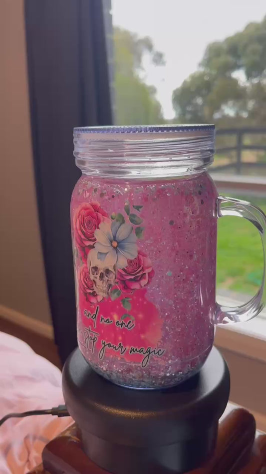 Mason Jar - Snowglobe